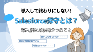Salesforce保守とは？導入後に必要な5つのこと